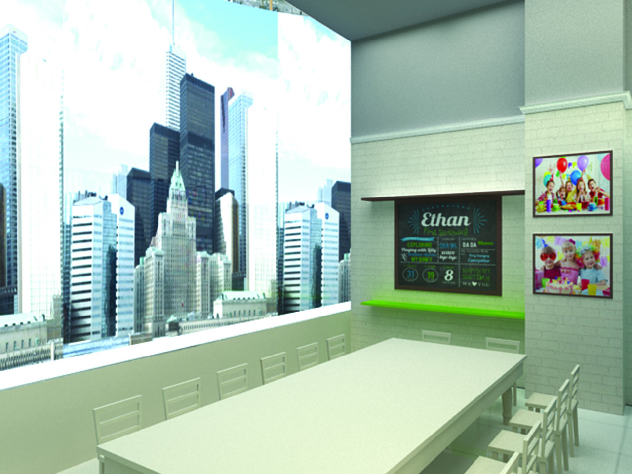 View of the birthday section at Divas & Dudes designed by StudioJ