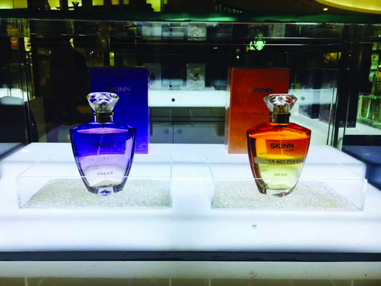 Visual Merchandising of SKINN summer collection done by StudioJ