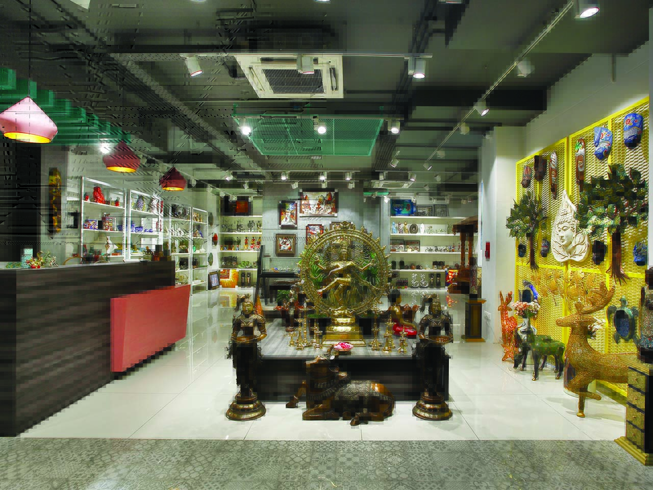 Entrance of the Tesor home decor retail store designed by StudioJ